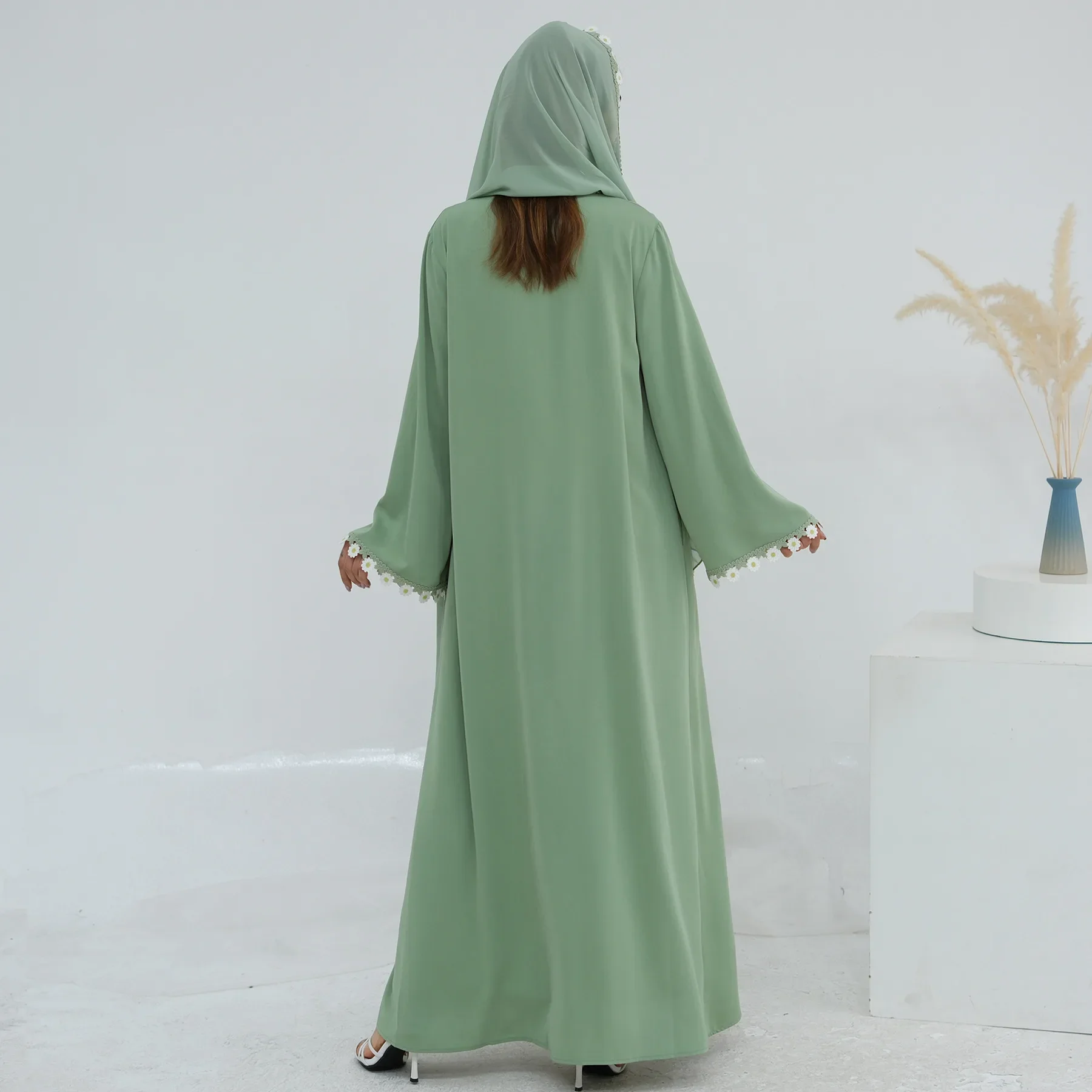 Flower Dubai Abayas Turkey Kaf - Embroidery Kebaya review and price