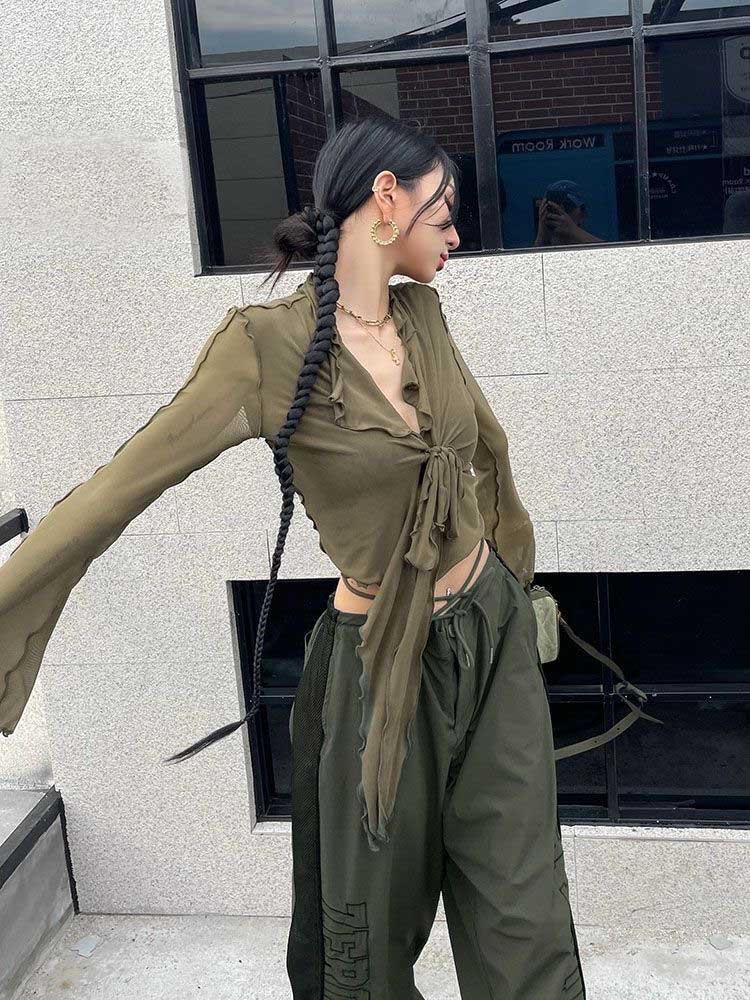 Long Flare Sleeve Blouses for  - Embroidery Online review and price
