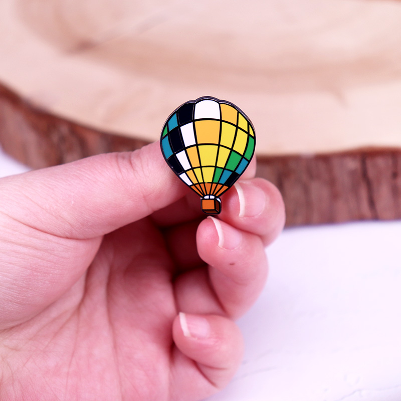 Hot Air Balloon Enamel Pin You - Embroidery Bali review and price