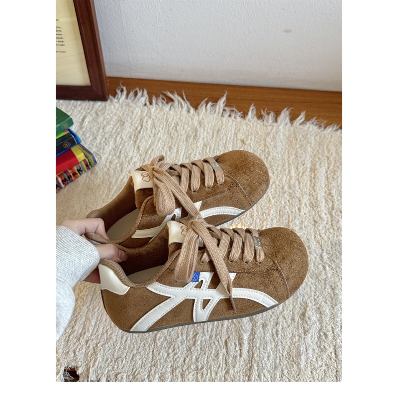 Women Brown‑White Suede Retro  - Embroidery Garments review and price
