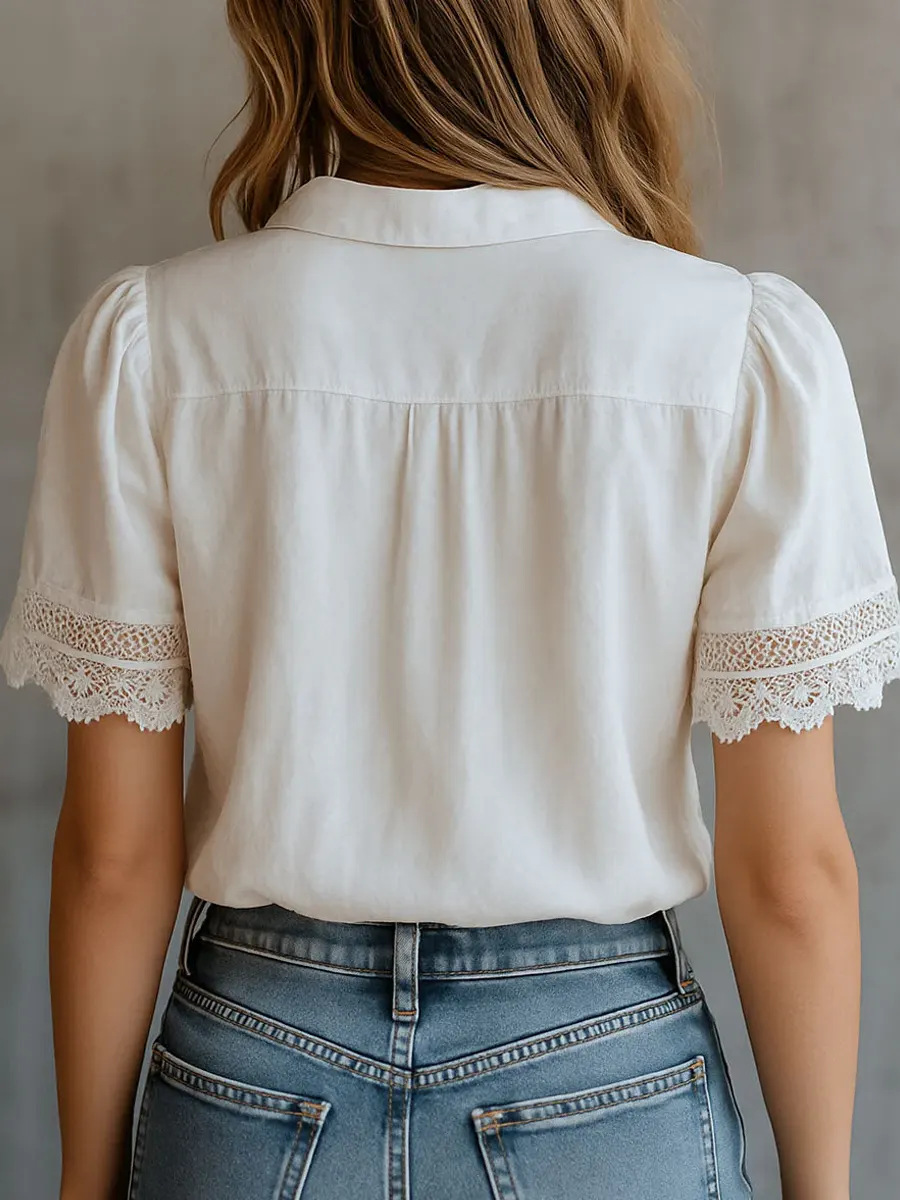 Elegant Women's Shirts Casual  - Embroidery Online review and price