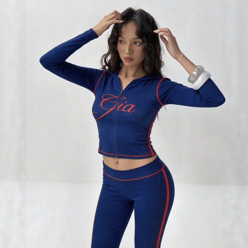Women Letter‑Print 2‑Piece Tra - Embroidery Online review and price