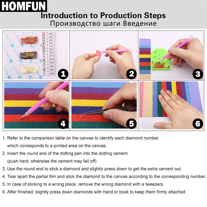 HOMFUN Art 5D Diy Diamond Pain - Embroidery Lady Bug review and price
