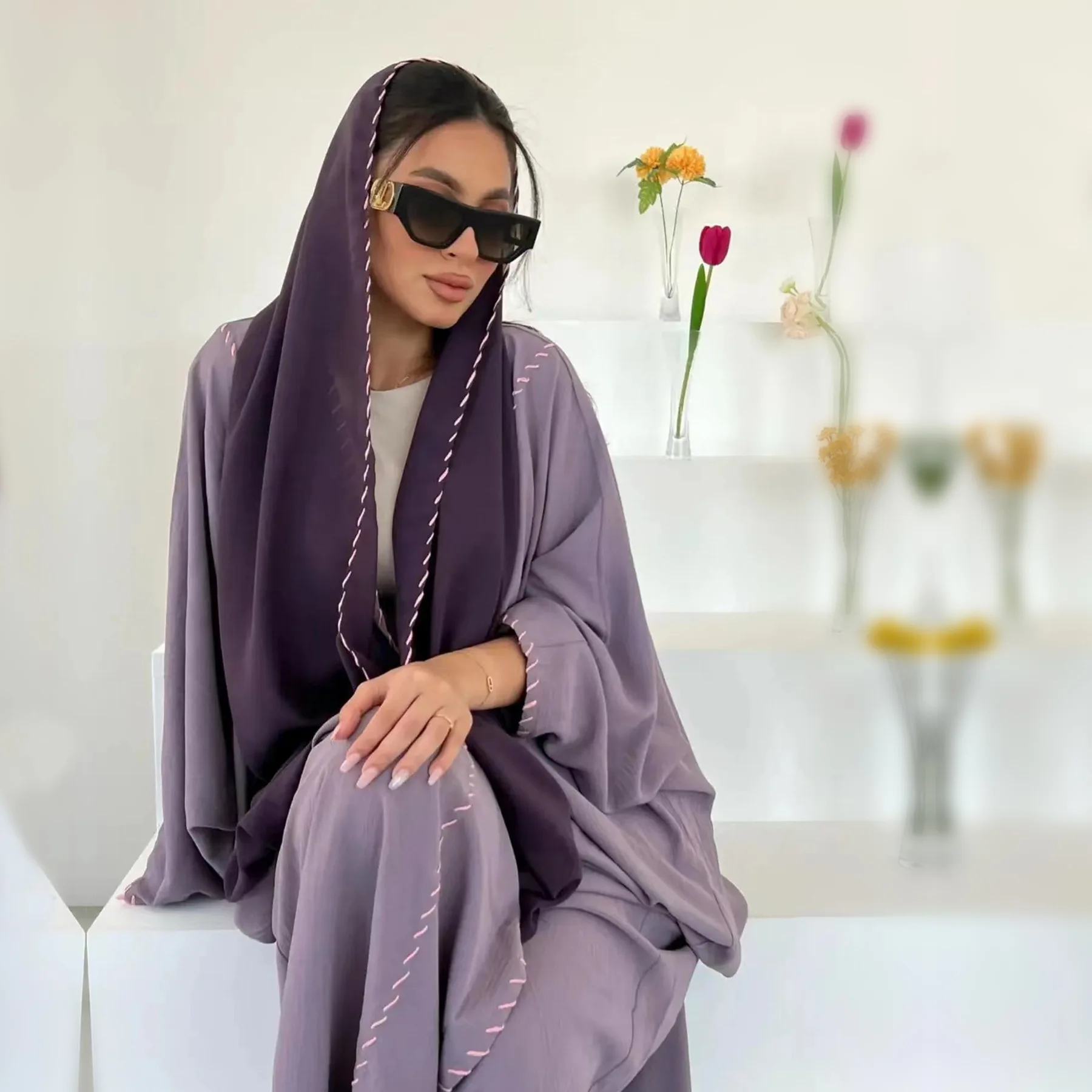 Morocco Kimono Open Abayas Lux - Embroidery Kebaya review and price