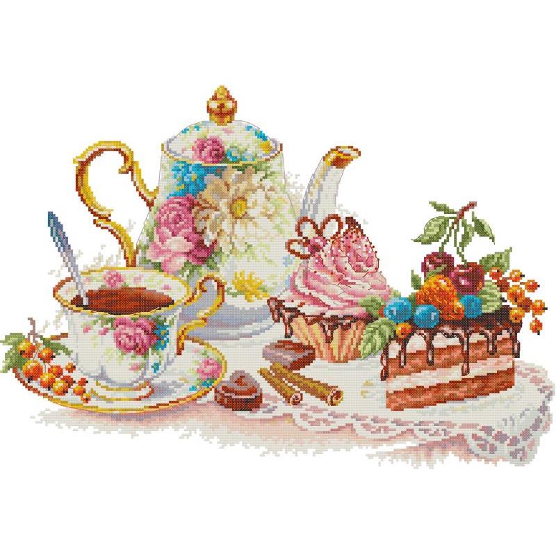Afternoon Tea Dessert Pattern  - Embroidery Meaning review and price