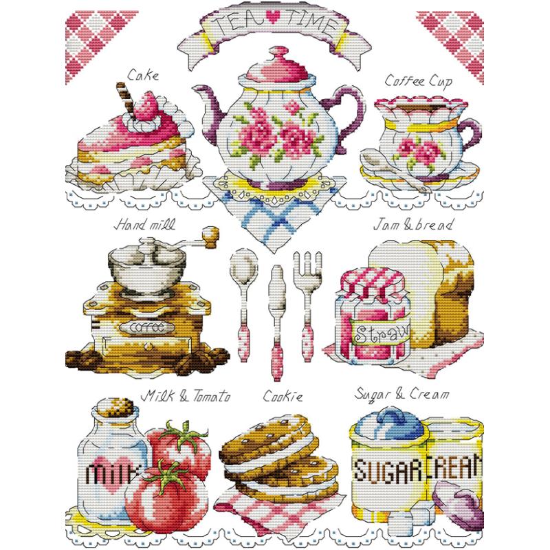 Afternoon Tea Dessert Pattern  - Embroidery Meaning review and price