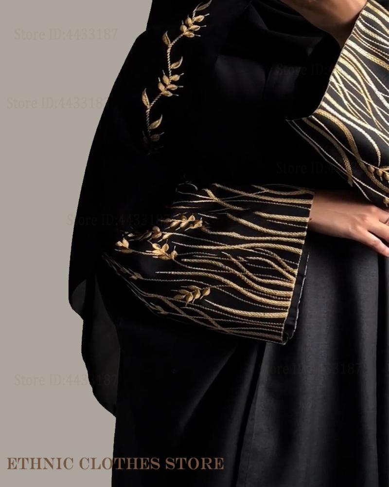 Muslim Women Dress Elegant Bla - Embroidery Kebaya review and price