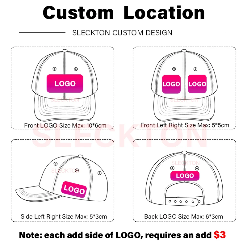 SLECKTON Custom LOGO Baseball  - Embroidery Design Logo review and price