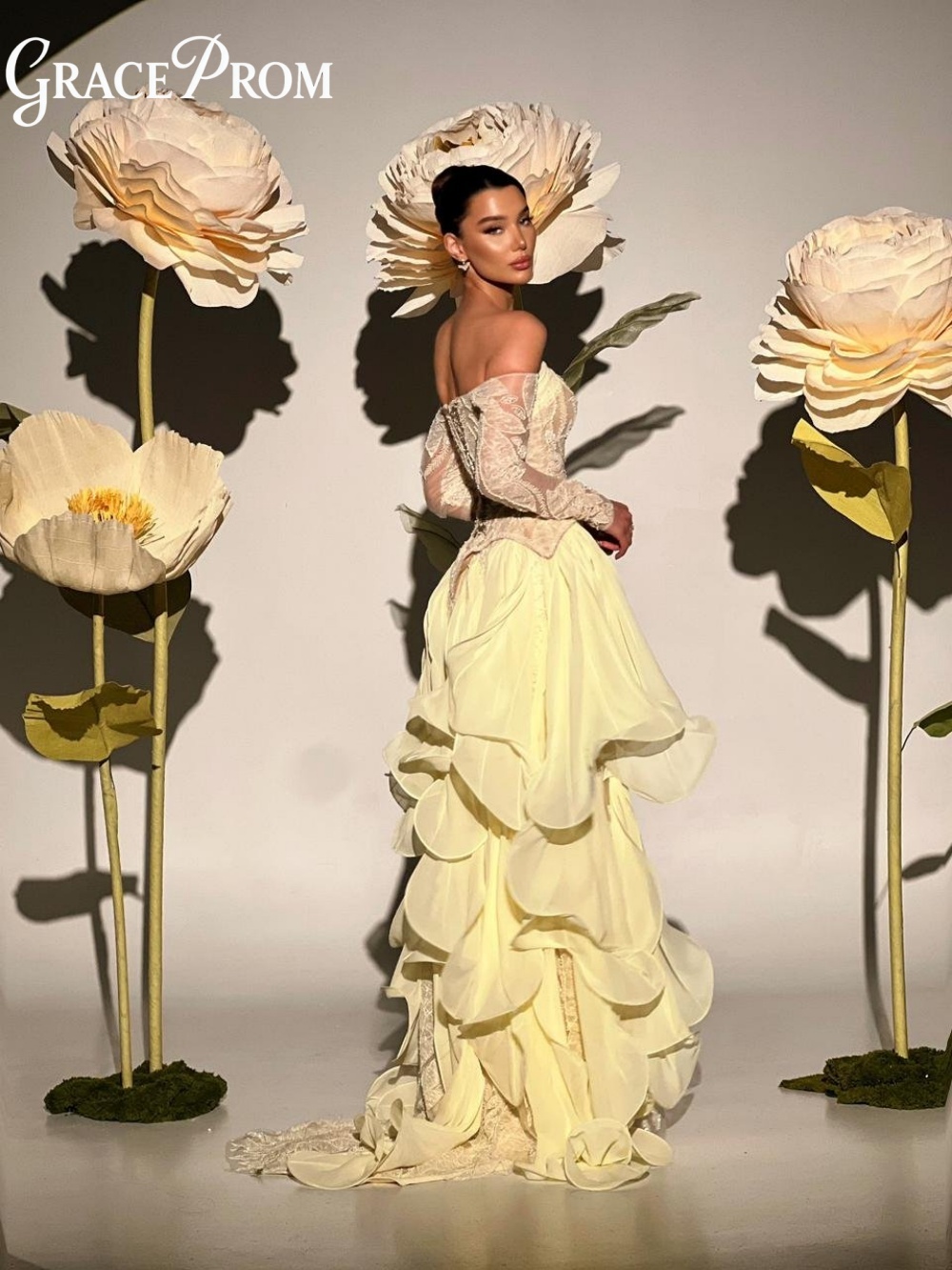 Exquisite Butter Yellow Prom D - Embroidery Yellow Dress review and price