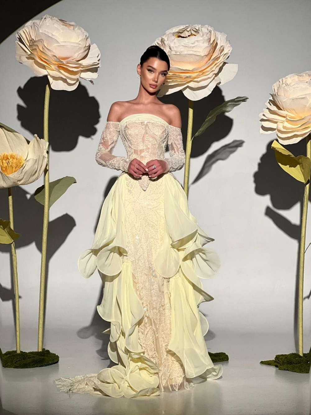 Exquisite Butter Yellow Prom D - Embroidery Yellow Dress review and price