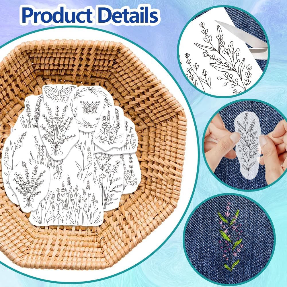 Lavender Flower Butterfly Wate - Embroidery Meaning review and price