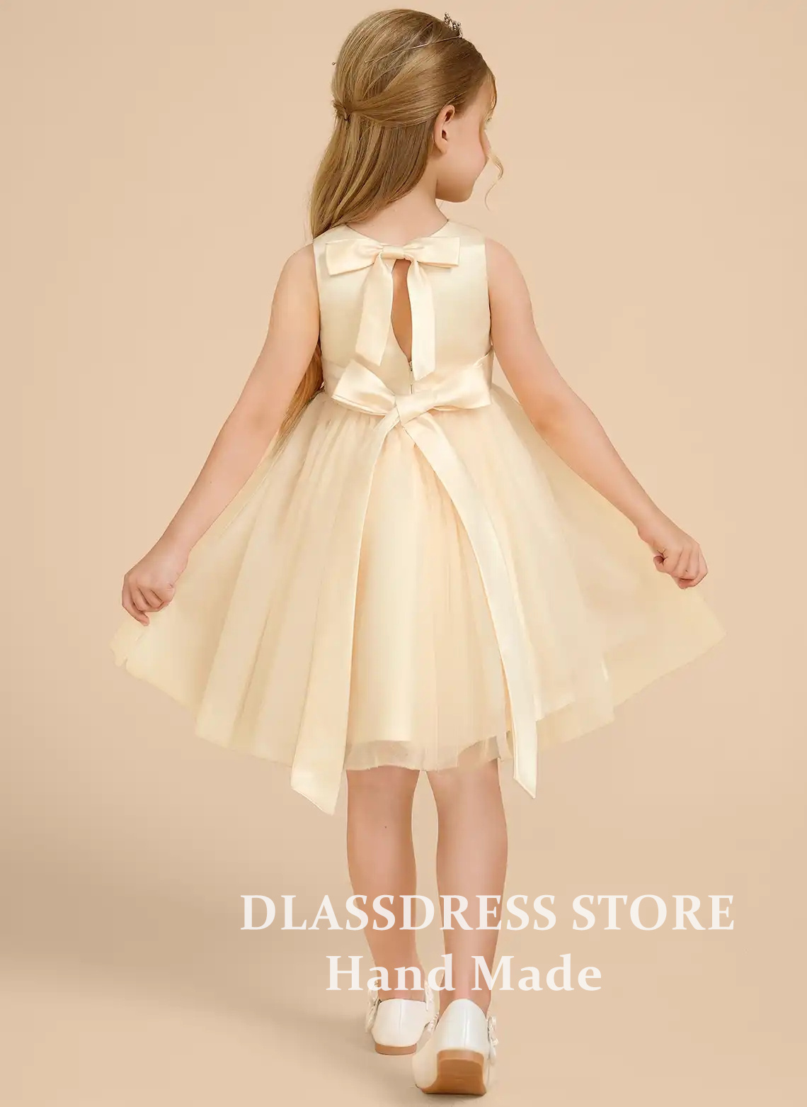 Customized Yellow Tulle Flower - Embroidery Yellow Dress review and price