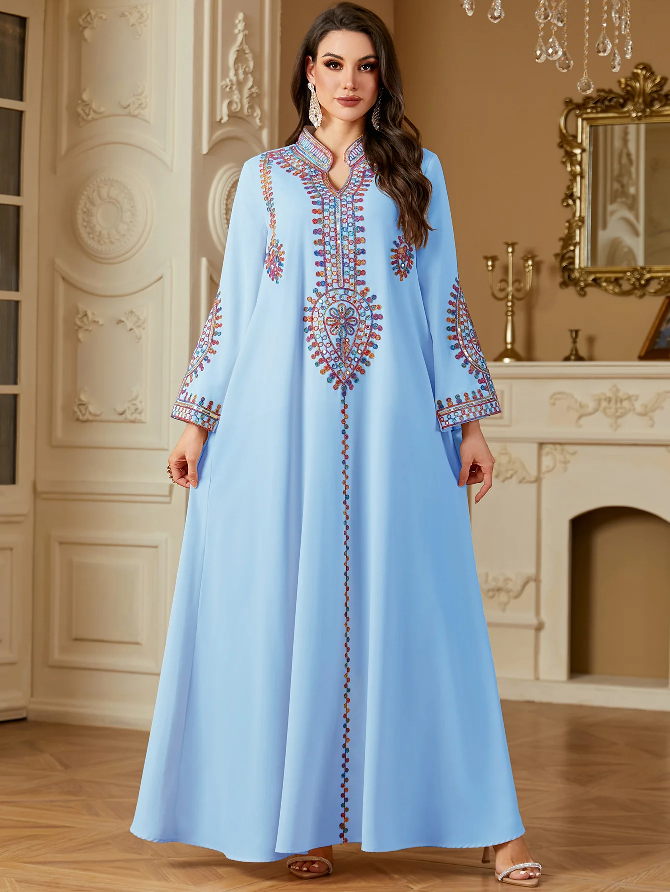Eid Embroidery Party Dress Wom - Embroidery Kebaya review and price