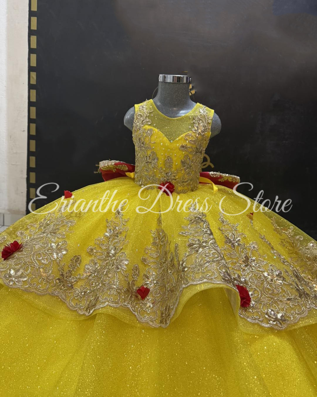 Yellow Flower Girl Dress For W - Embroidery Yellow Dress review and price