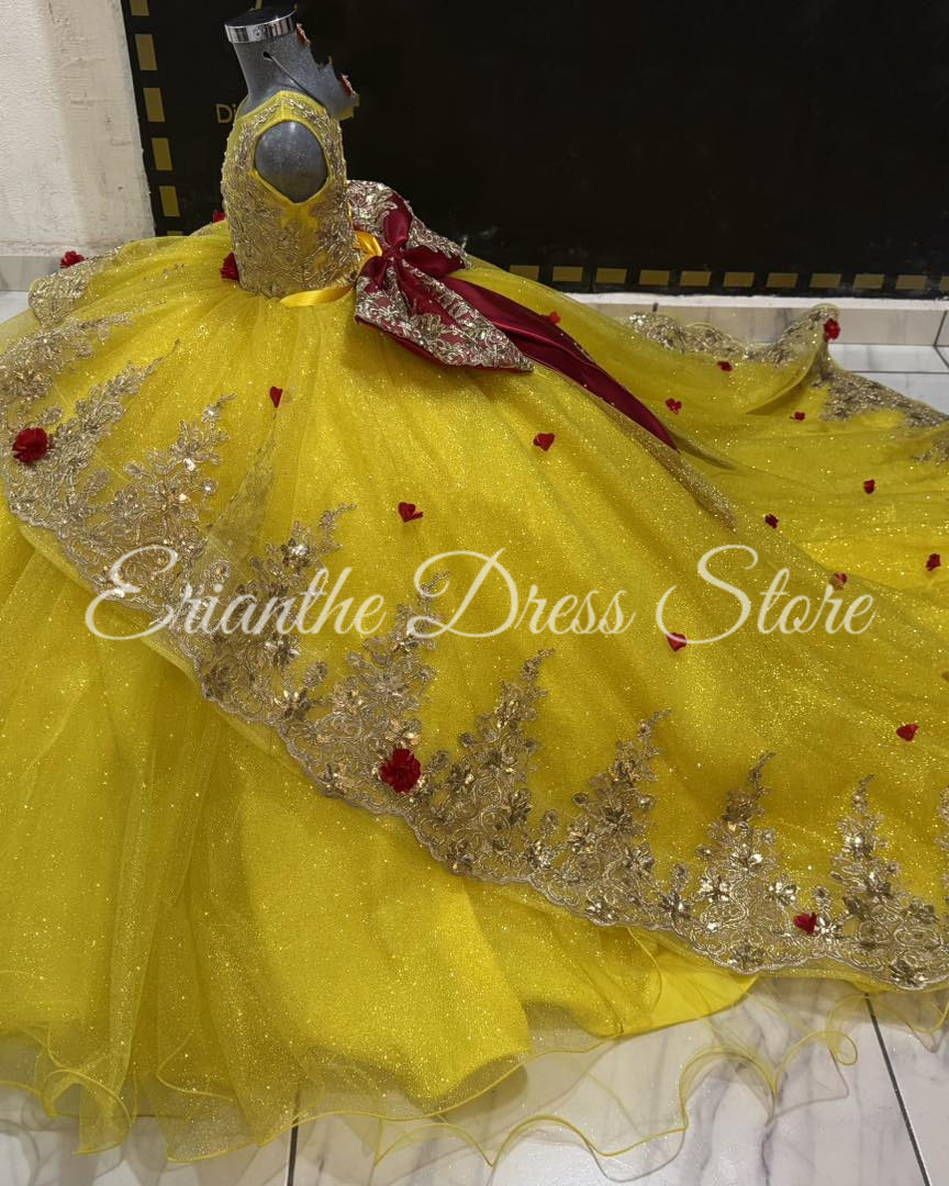 Yellow Flower Girl Dress For W - Embroidery Yellow Dress review and price