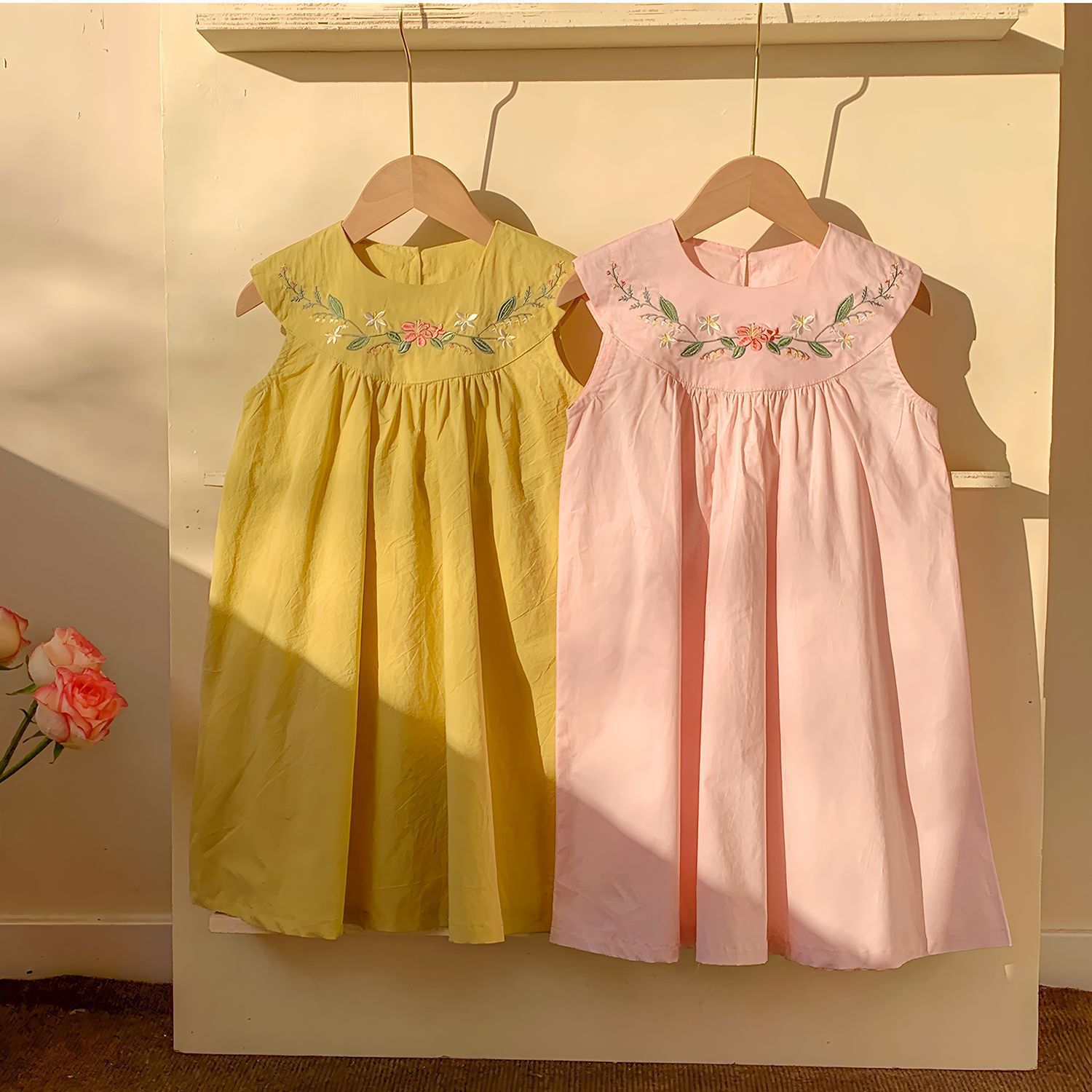 2-7-year-old Korean Version Su - Embroidery Yellow Dress review and price