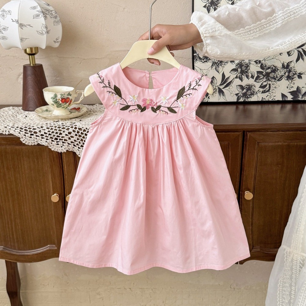 2-7-year-old Korean Version Su - Embroidery Yellow Dress review and price
